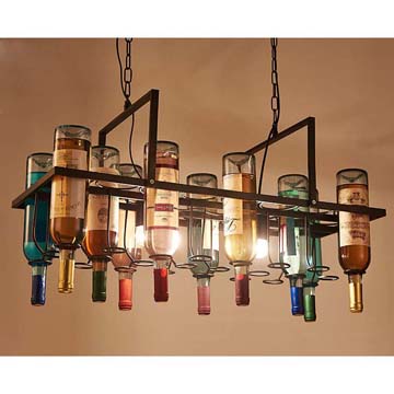 吧枱紅酒瓶吊燈